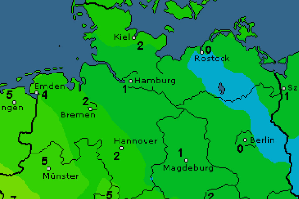 Es wird kälter in Norddeutschland.