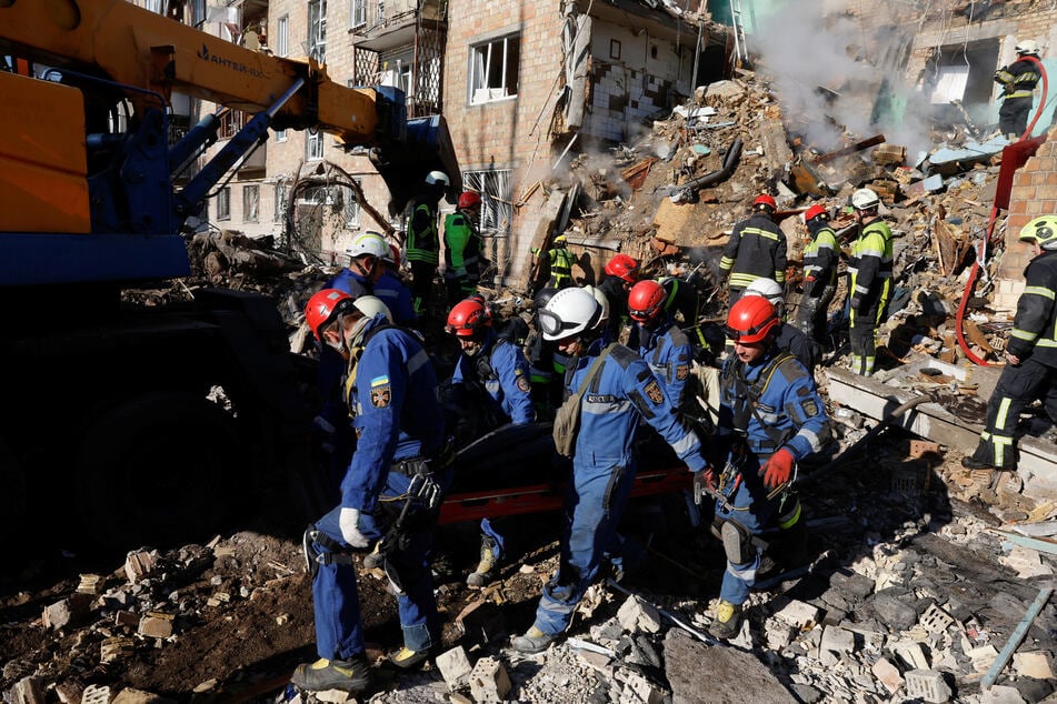 Russian missile and drone attacks on Kyiv Thursday killed at least 18 people, including children, amid widespread condemnation.