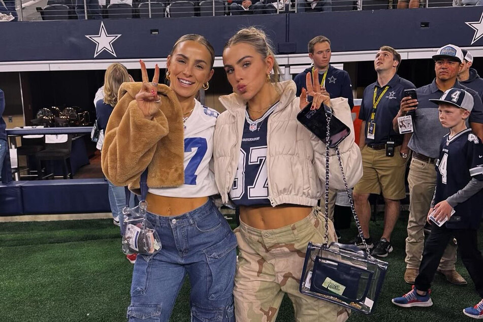 Haley Cavinder's (r) clever TikTok strategy not only hyped up the excitement for Cowboys fans but also added a dash of fun to the Pro Bowl race.