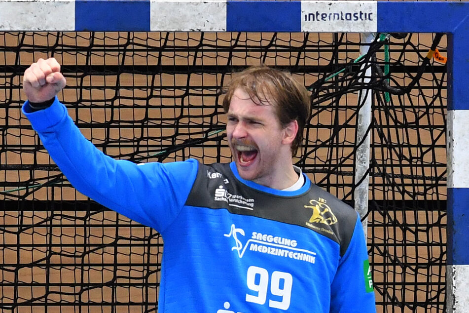 Matchwinner mit 16 Paraden! Torhüter Max Mohs war ein ganz wichtiger Rückhalt beim hart erkämpften Erfolg gegen Fürstenfeldbruck.