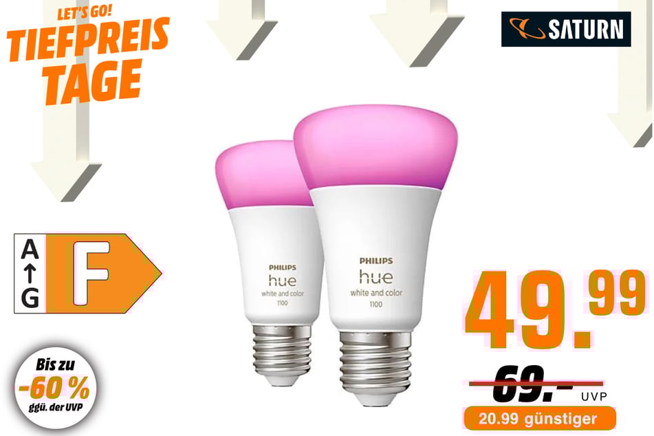 Philips Hue White &amp; Color Ambiance für 49,99 statt 69 Euro.