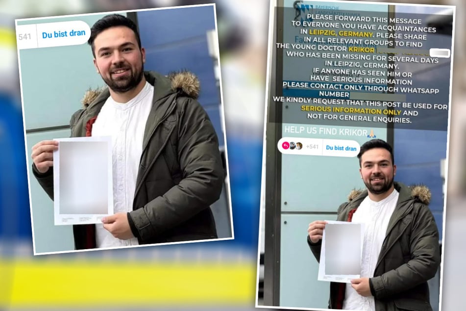 Mit diesem Foto suchen die Polizei und Krikors Freunde derzeit nach dem 25-Jährigen.