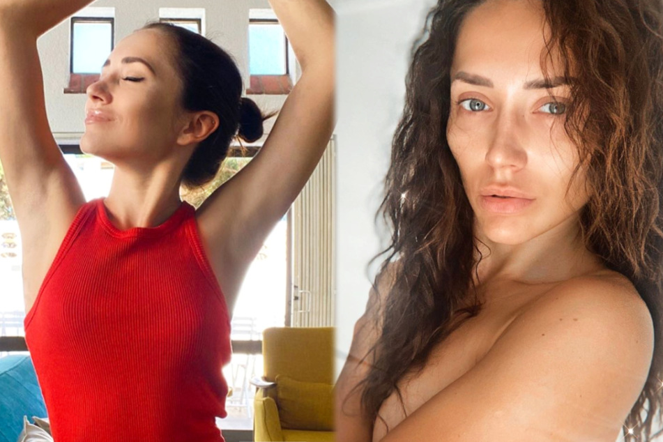 Die Montage zeigt Screenshots aus dem Instagram-Profil von Model und Reality-Darstellerin Anastasiya Avilova.