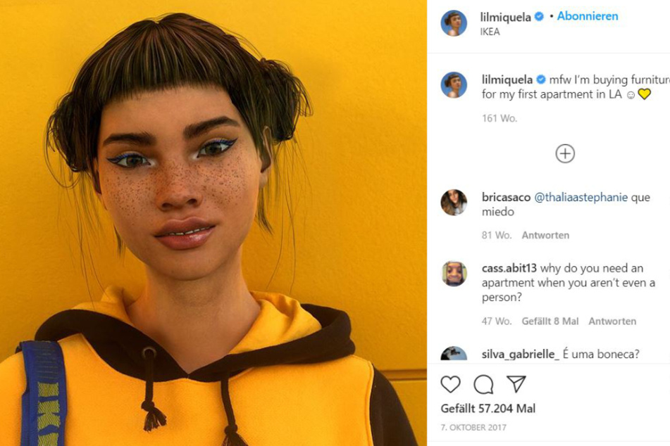 Vor mehr als drei Jahren sah Lil Miquela deutlich künstlicher aus.