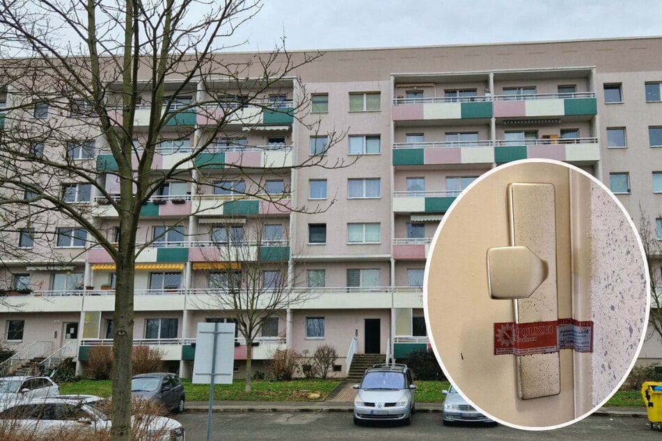 Der Wohnort: In diesem Plattenbau lebte Liliya Gerr im 5. Stock. Die Mordkommission hat die Wohnungstür nach dem Leichenfund versiegelt.