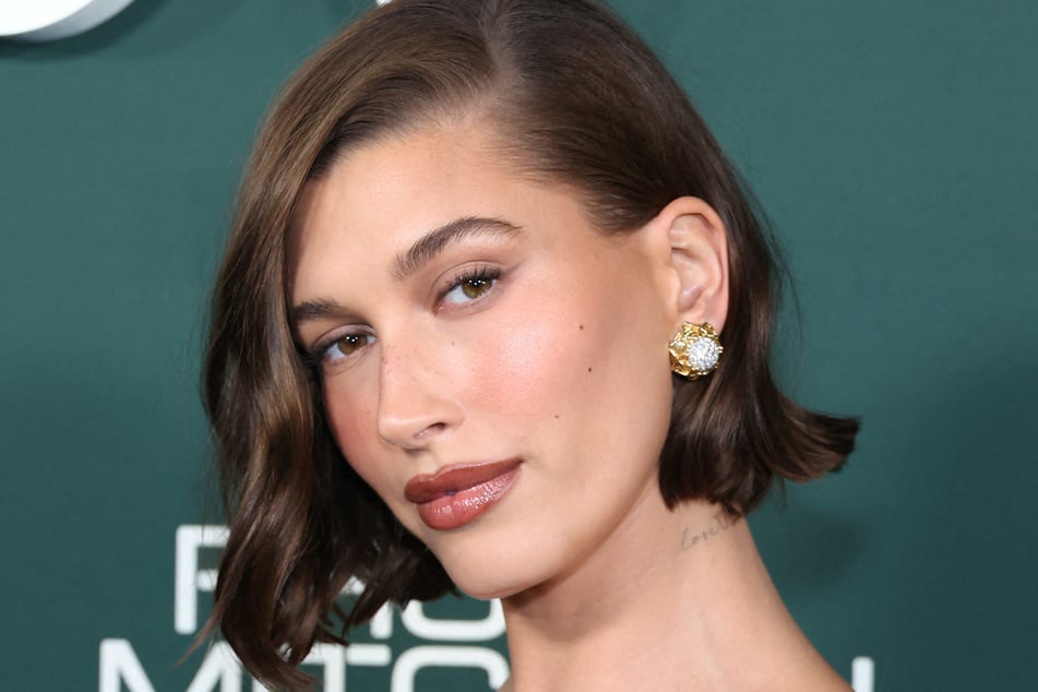 Hailey Bieber was all about business for her star-studded Rhode event in Beverly Hills.