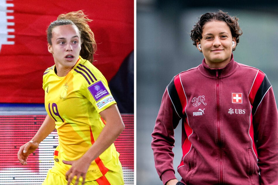 Jasmien Mathys (24, l.) und Emanuela Pfister (19) sind neu bei RB Leipzig.