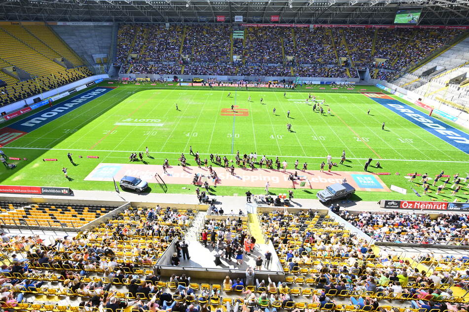 Der aktuelle Zuschauerrekord der Dresden Monarchs soll am Sonntag im RHS noch übertroffen werden. (Archivfoto)