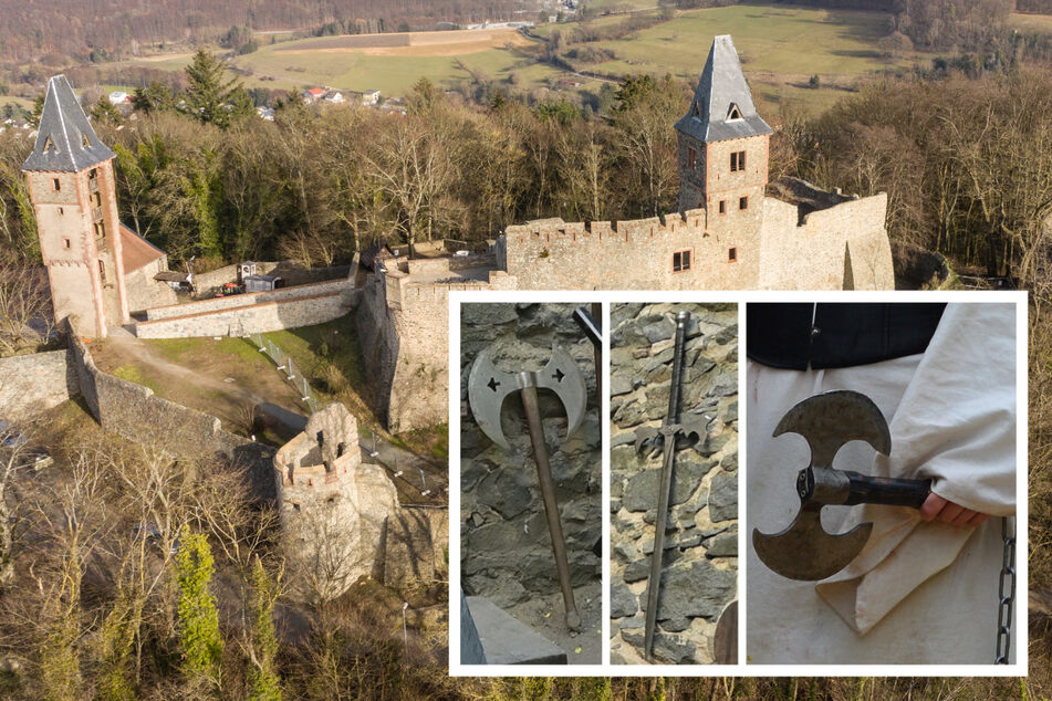 Kurioser Diebstahl: Mittelalter-Waffen aus Burg Frankenstein geklaut