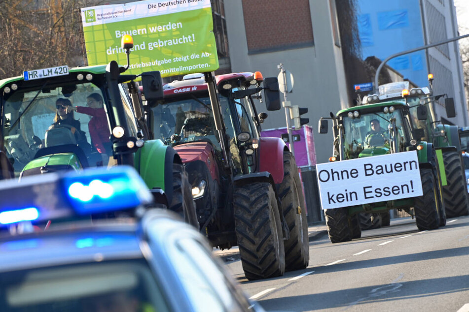 Bereits Mitte Januar hatten die Bauern in Kassel protestiert.