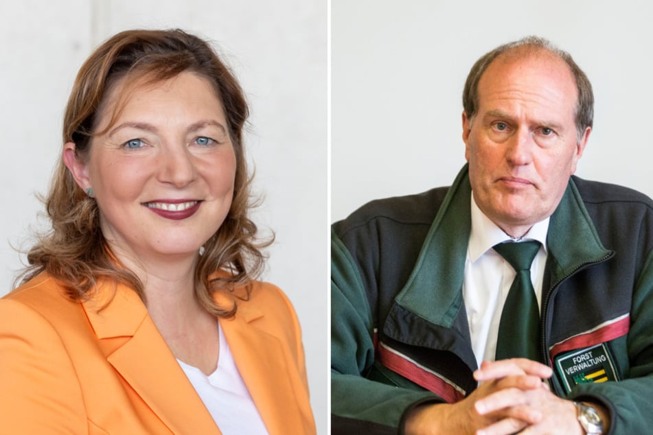 Landestourismus-Direktorin Andrea Kis (51) und Landesforstpräsident Utz Hempfling (62).