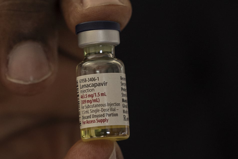 A clinician displays the long-acting injectable HIV pre-exposure prophylaxis, Lenacapavir vial, during the first phase of the national rollout, at the Riruta Health Centre in Nairobi, Kenya, on February 26, 2026.