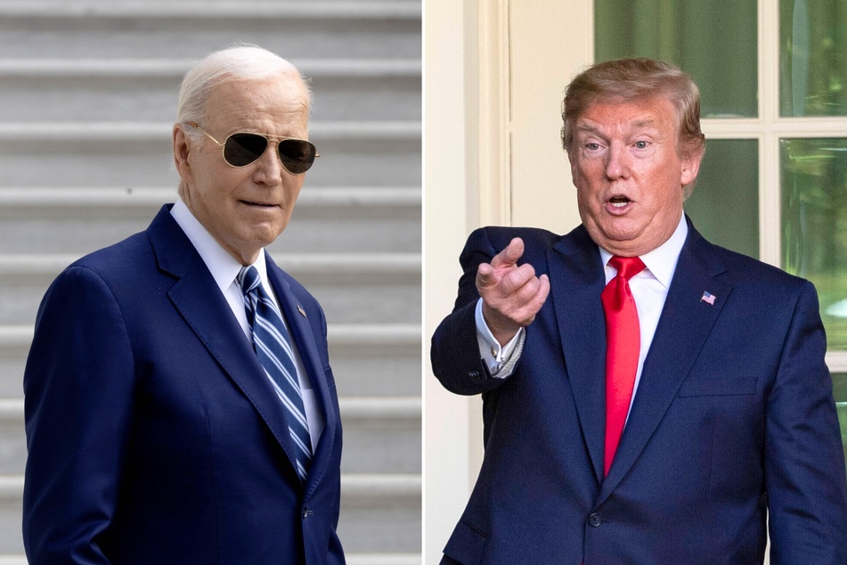 On Friday, Donald Trump (r.) called for a debate to take place "tonight" after President Joe Biden said he would be "happy" to debate him.