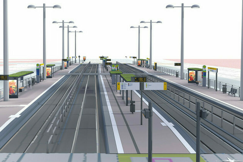 So soll der Verkehrsknotenpunkt Goerdelerring ab Samstag aussehen.