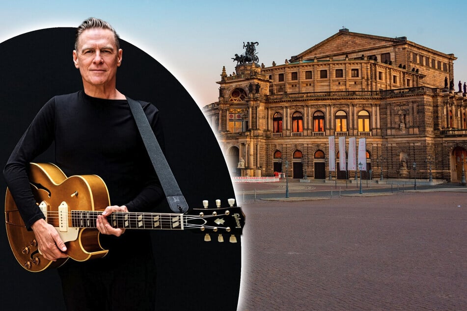 Dresden: Mega-Star in Dresden: Bryan Adams rockt vor der Semperoper