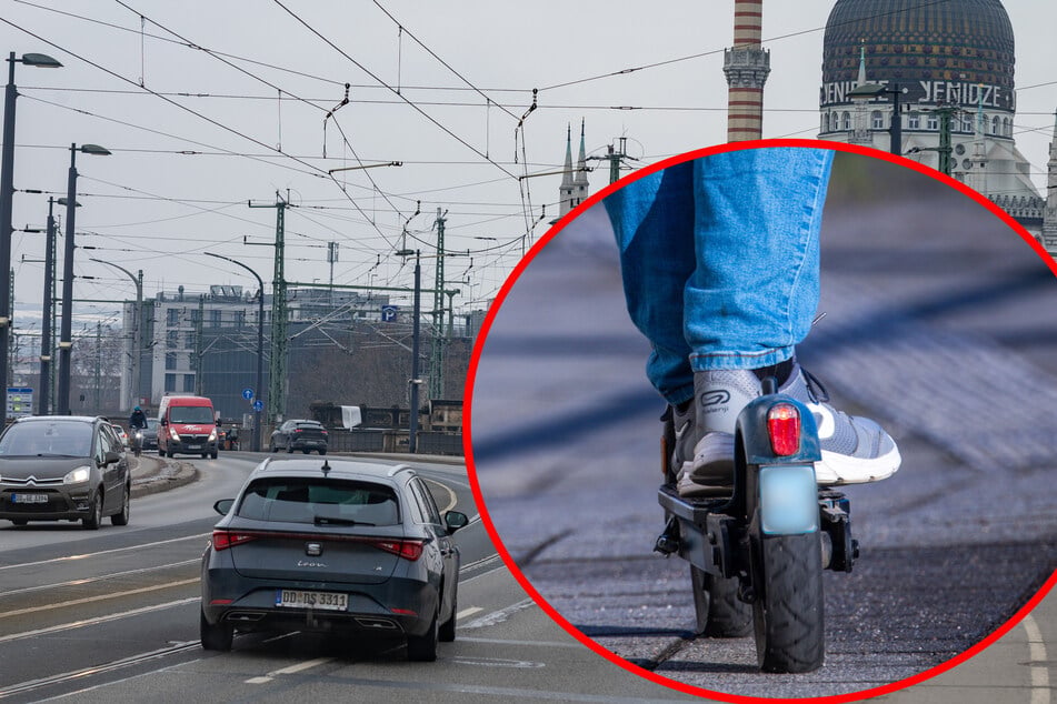 Betrunkene stürzt mit E-Scooter auf Marienbrücke: Zeugen gesucht!