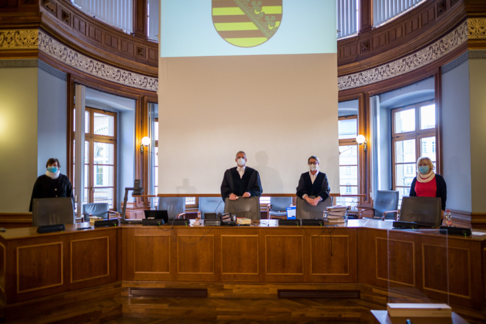 Die 6. Strafkammer am Landgericht Leipzig verhandelt unter Vorsitz von Richter Jens Kaden den KSK-Fall.