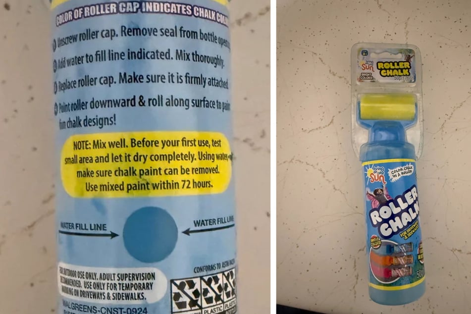 Ein Junge hatte die Samtpfote mit blauer Kreidefarbe eingefärbt.