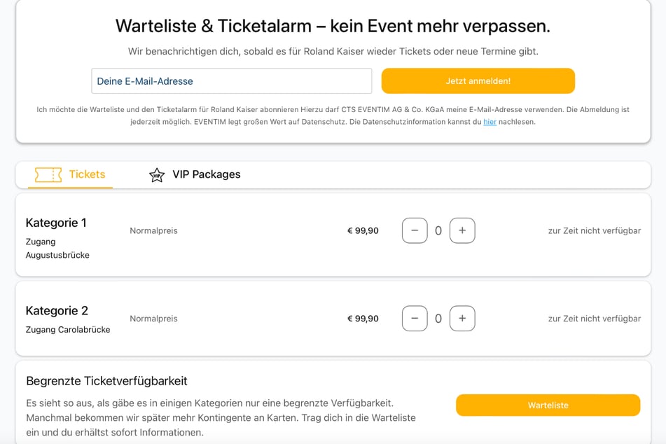 Es gibt keine VVK-Tickets mehr.