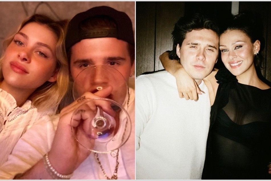 Brooklyn Beckham's newest tattoo is yet another moving gesture to his wife, Nicola Peltz (r).