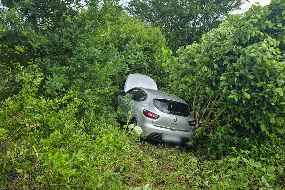 Beide Autos landeten nach dem Crash im Straßengraben.