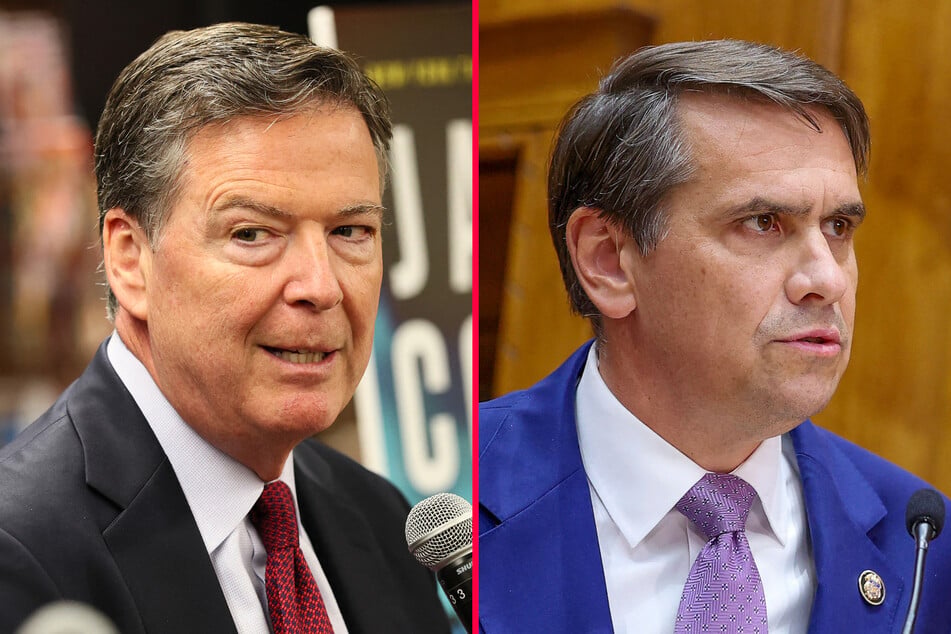 Acting Attorney General Todd Blanche (r.) on Sunday admitted that the DOJ will only indict former FBI Director James Comey over "86 47."