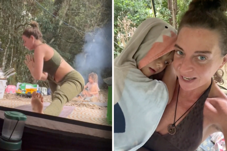 "Spirituelle Reise" - Yogalehrerin zieht in den Dschungel: Nun müssen ihre Kinder in einem Zelt aufwachsen