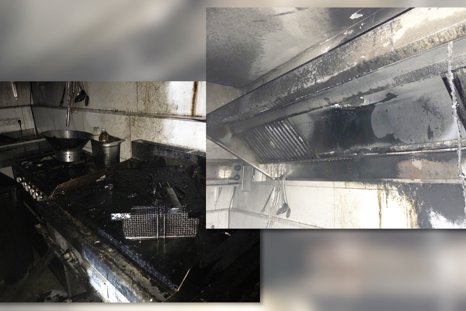 In der Küche des Restaurants hatte das Feuer einen erheblichen Schaden angerichtet.
