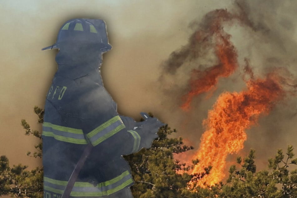 Flaming inferno engulfs New York as firefighters battle four wind-driven wildfires!