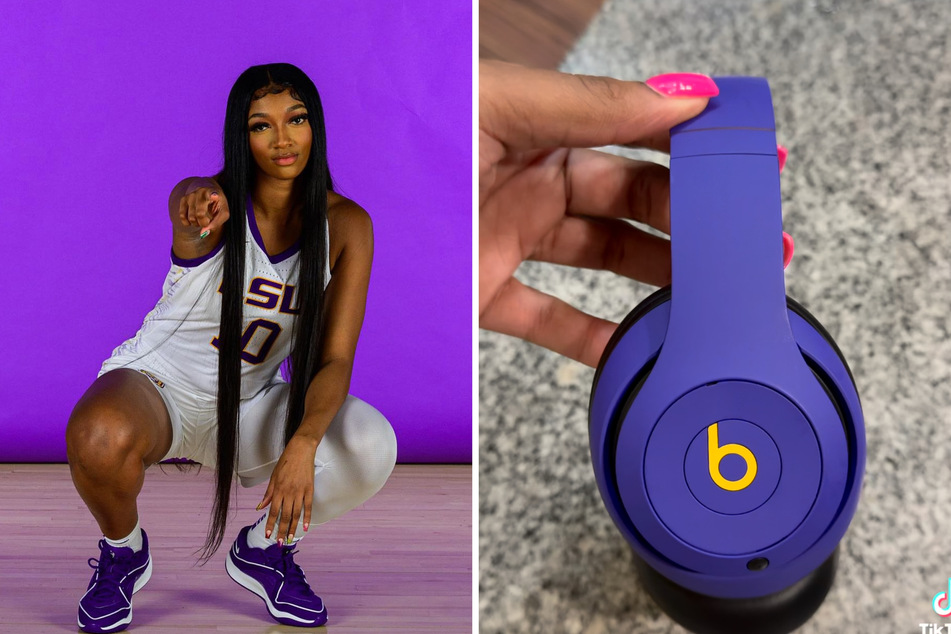 LSU's Angel Reese teamed up with Beats by Dre to treat her entire hoops team to custom LSU Beats, just in time for their clash against No. 1 South Carolina.