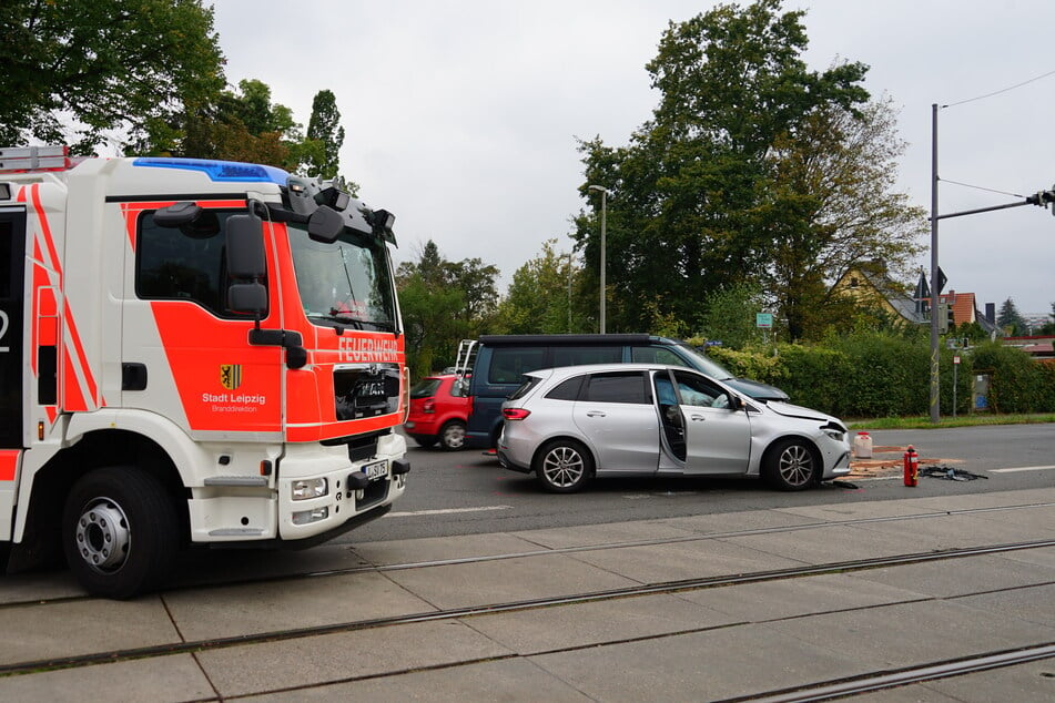 Auch die Feuerwehr war nach dem Crash vor Ort.