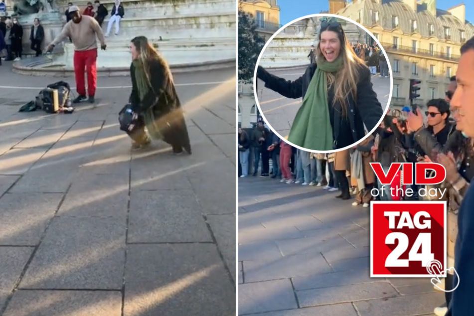 viral videos: Viral Video of the Day for February 9, 2024: Girl drops it low with zero fears in front of huge city crowd!