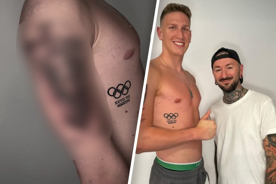 Campeón mundial de natación Lukas Märtens se hace un nuevo tatuaje - con un significado especial