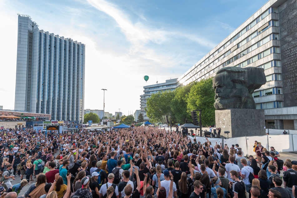 Zum Kosmos-Festival in Chemnitz werden, wie hier 2019, Hunderte Besucher erwartet.