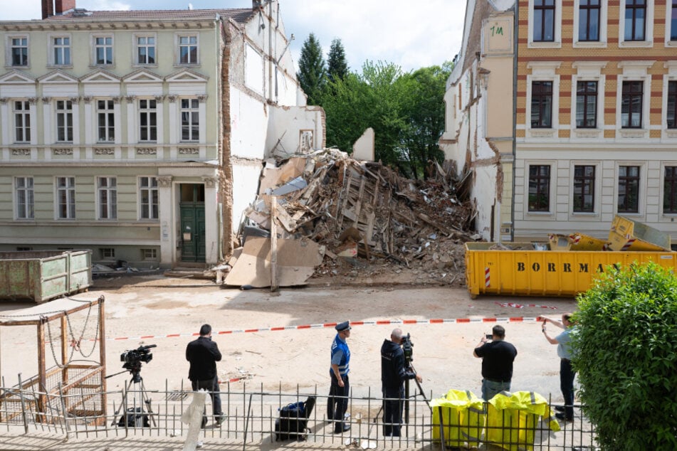 Erste Anwohner dürfen nach Hauseinsturz in Görlitz zurückkehren