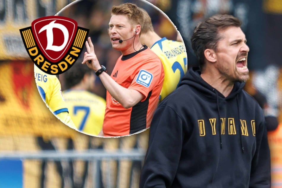 Dynamo-Coach Stamm hadert mit nicht gegebenem Platzverweis: "Klare zweite Gelbe"