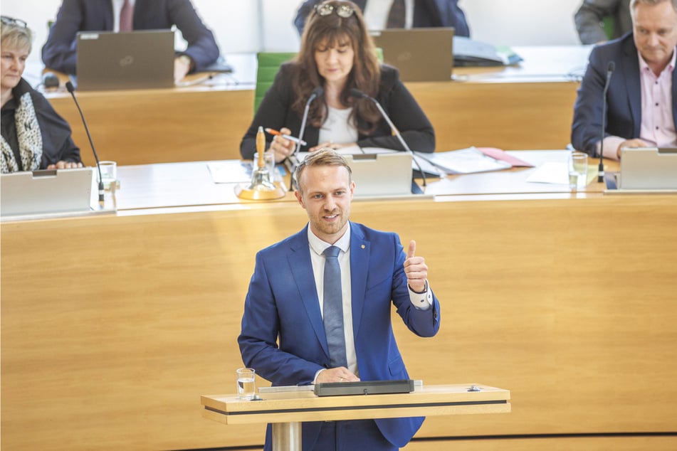 Der AfD-Landtagsabgeordnete Jonas Dünzel (31) will einen Antrag stellen, um den US-Amerikaner mit einem Verdienstorden auszuzeichnen. (Archivfoto)