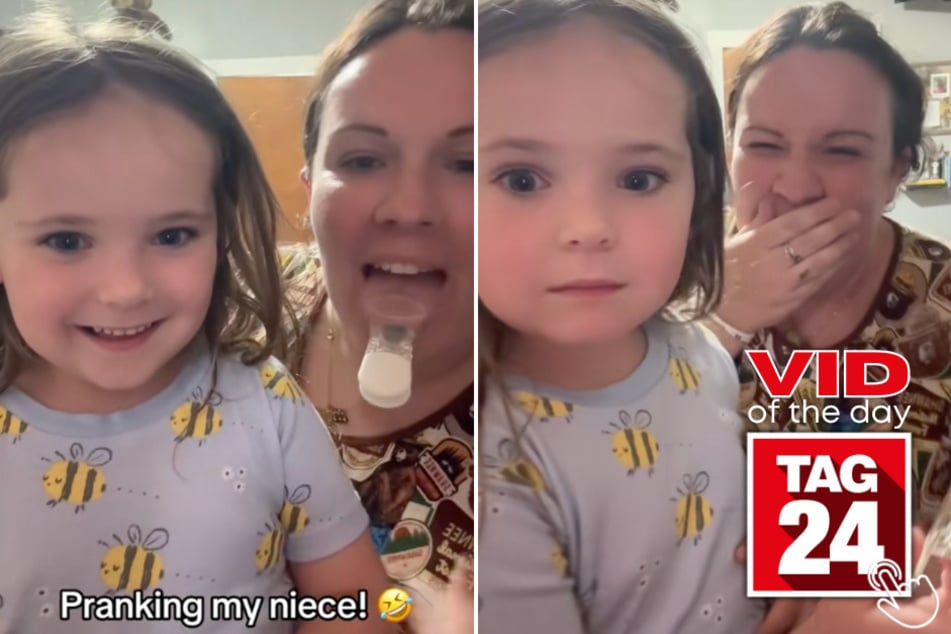This little girl was convinced she ripped out her aunt's tongue in today's Viral Video of the Day!