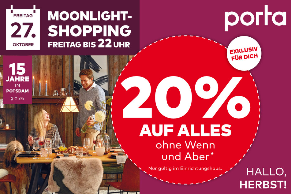 Hier klicken und den Coupon für 20 Prozent auf alles sichern!