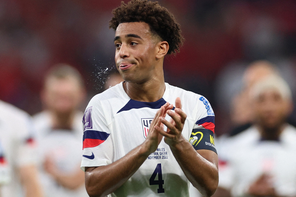 Adams claps at the end of the USMNT's 1-1 draw with Wales.