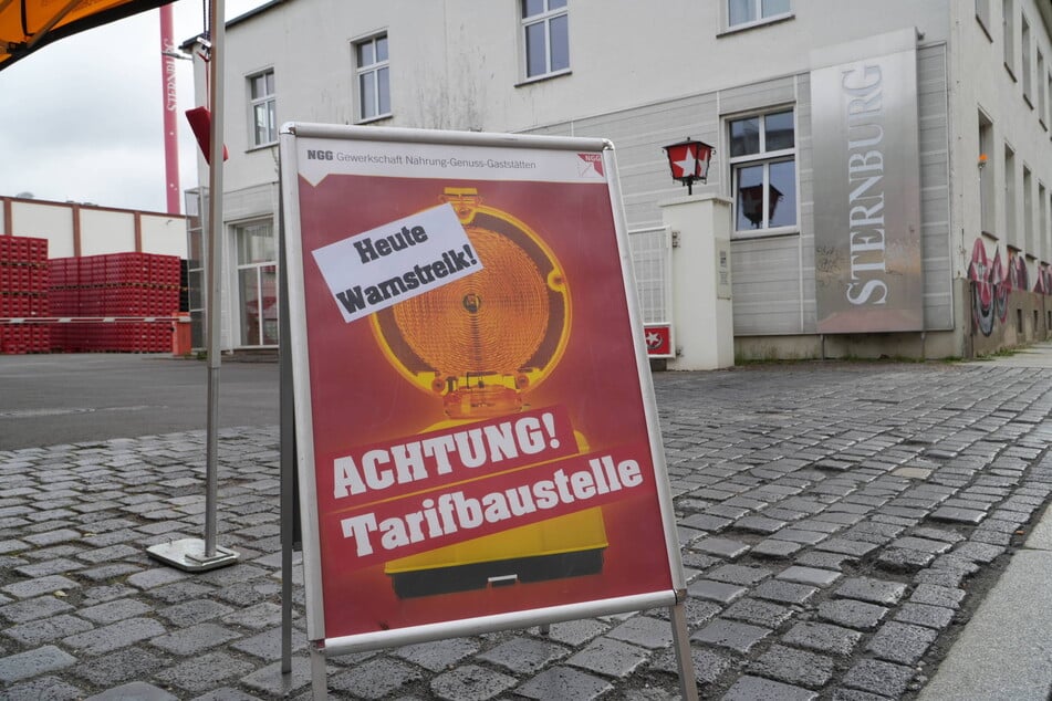 In vielen Brauereien in Sachsen wird ab Donnerstag die Arbeit niedergelegt, so bei Sternburg.