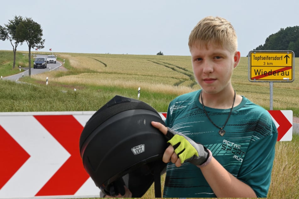 Autofahrer nimmt jungen Radler auf die Motorhaube und haut ab