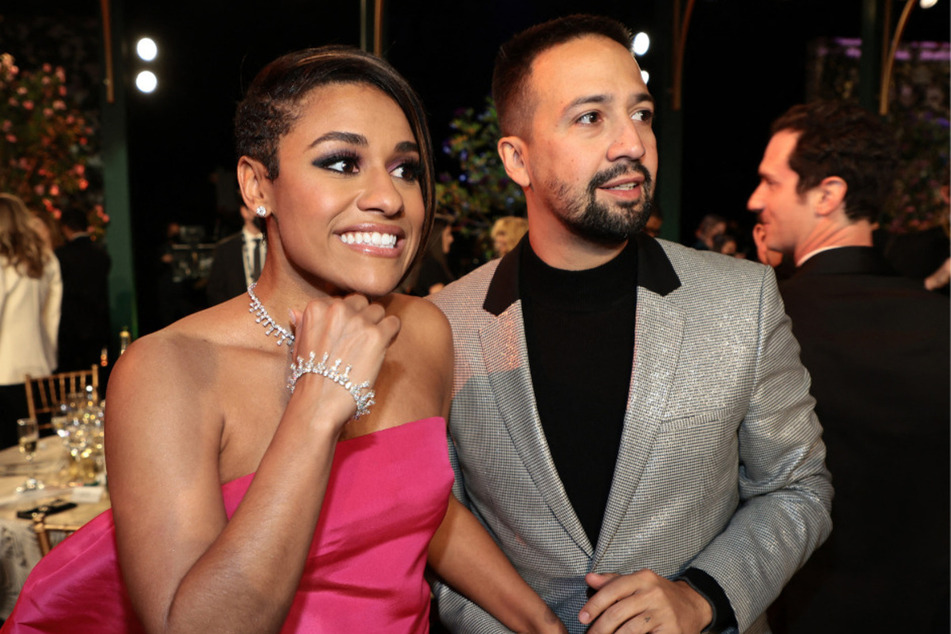 Ariana DeBose (l.) will return as the host for the 2023 Tony Awards, amidst an ongoing writers' strike that led Lin Manuel Miranda (r.) to drop out of his writing duties for the event in solidarity with the WGA.