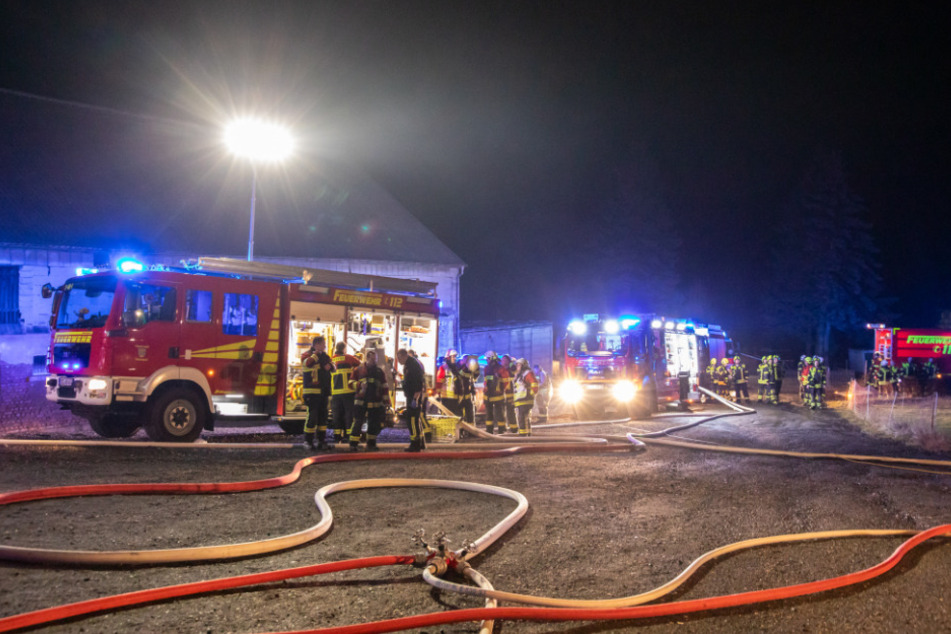 Etliche Feuerwehren waren an der Löschung des Brandes beteiligt.