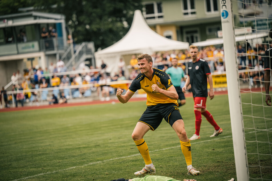 Christoph Daferner (vorn) brachte die SGD zwischenzeitlich mit 1:0 in Führung.