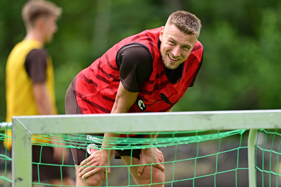 Der 30-Jährige war während des Trainings ordentlich am Pumpen.