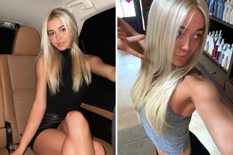 LSU gymnast Olivia Dunne reveals her fresh hairstyle for the 2023 NCAA gymnastics championships.