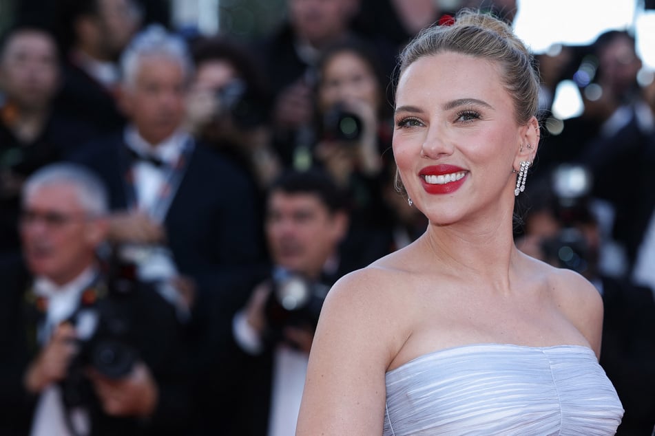 US actor and director Scarlett Johansson arrives for the screening of the film "Eleanor the Great" at the 78th edition of the Cannes Film Festival in Cannes, southern France, on Tuesday.