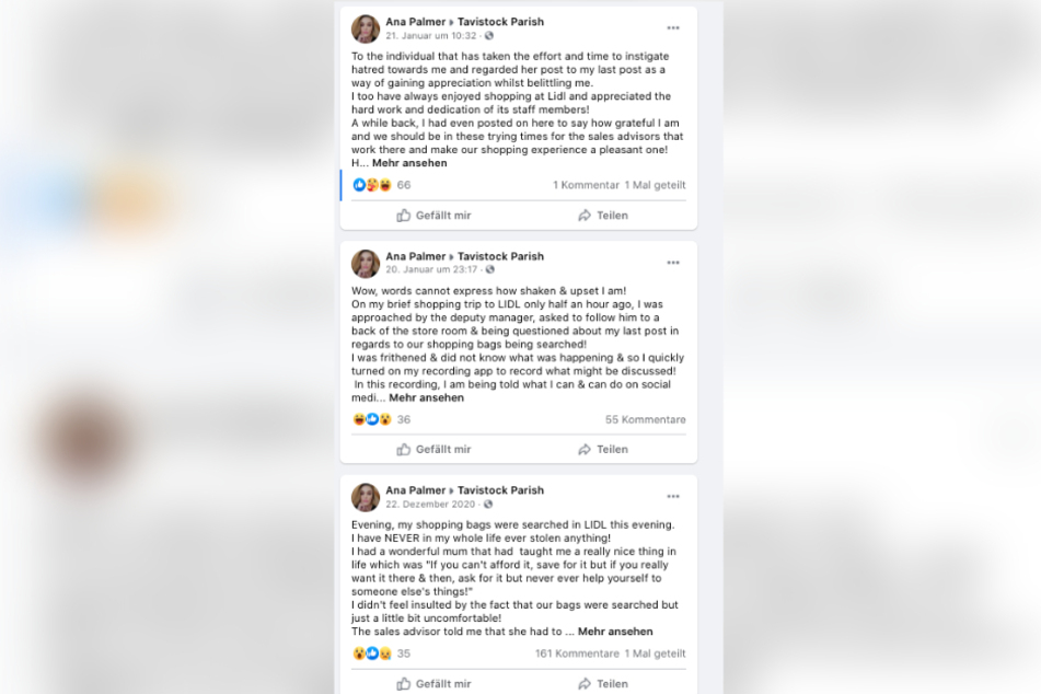 Auf Facebook machte die Frau ihrem Ärger Luft.