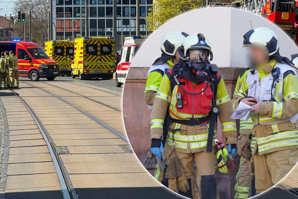 Dresden: Feuerwehreinsatz beendet: ABC-Alarm an Dresdner Schule ohne klare Ursache